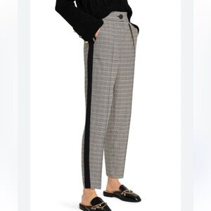 River Island Checkered Dress Pants with stripes down the sides, high-rise 10